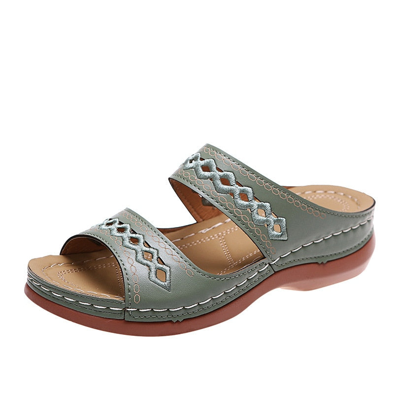 Ligne™ | Sandales cuir orthopédiques