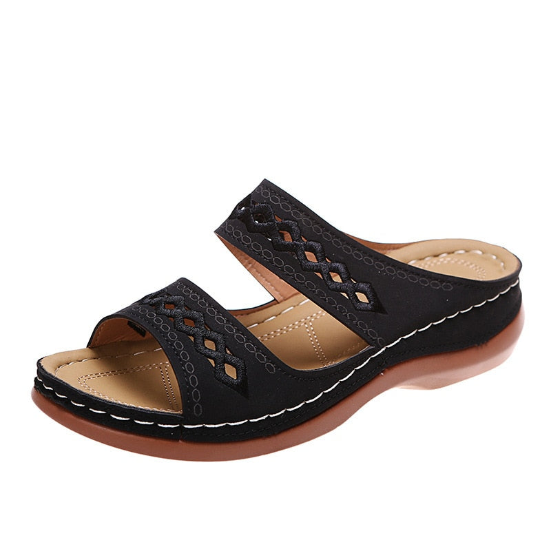 Ligne™ | Sandales cuir orthopédiques