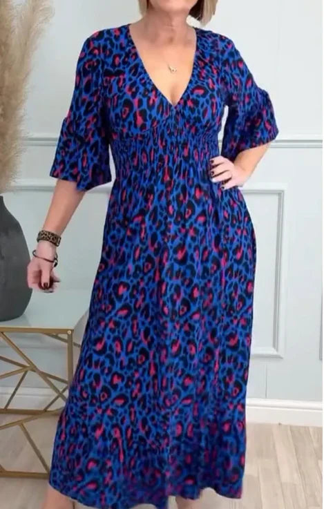 Ligne™ | Robe à fleurs en Léopard