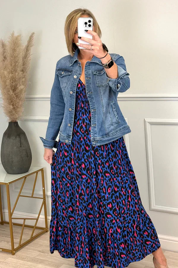 Ligne™ | Robe à fleurs en Léopard