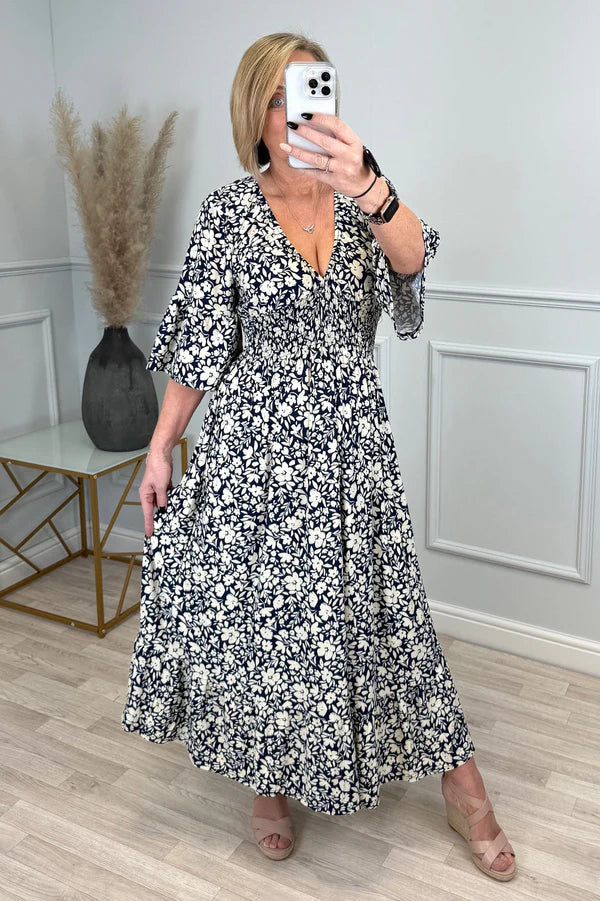 Ligne™ | Robe à fleurs en Léopard