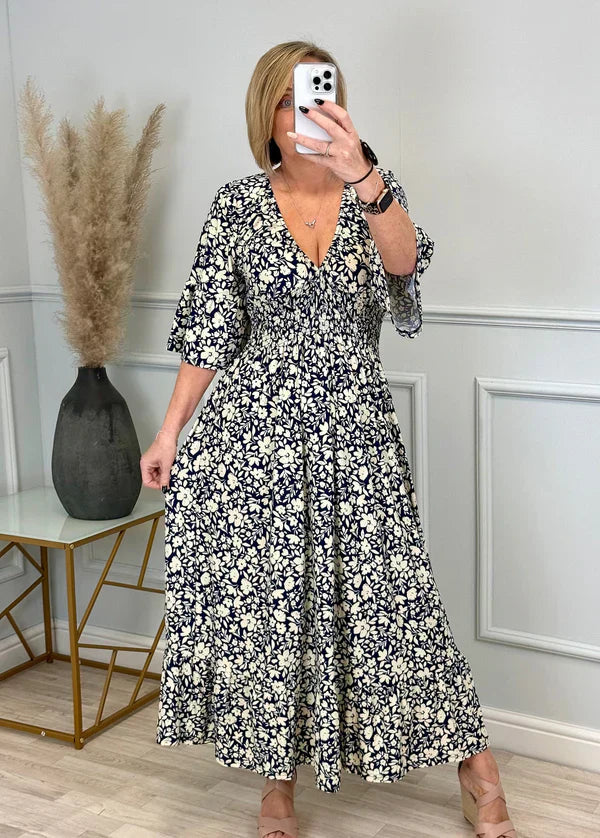 Ligne™ | Robe à fleurs en Léopard