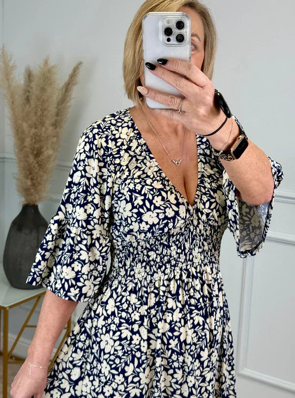 Ligne™ | Robe à fleurs en Léopard