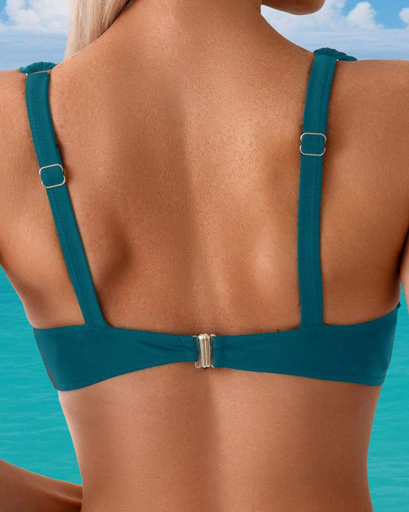 Bikini Sexy Soutien-Gorge Couleur Unie