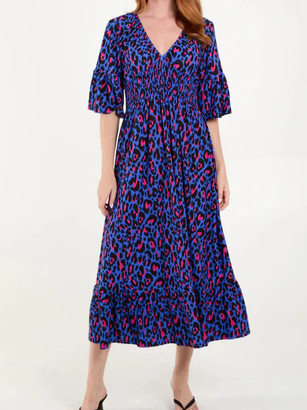 Ligne™ | Robe à fleurs en Léopard
