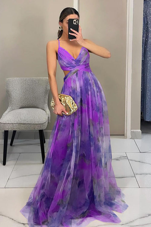 Ligne™ | Chloé - Maxi robe charmante avec imprimé floral