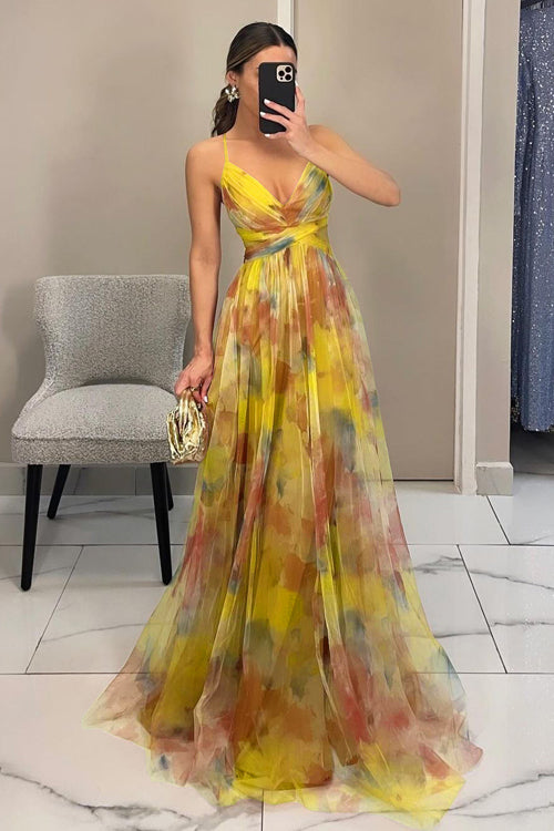 Ligne™ | Chloé - Maxi robe charmante avec imprimé floral
