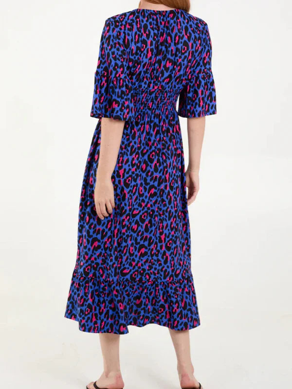 Ligne™ | Robe à fleurs en Léopard