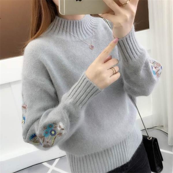 Ligne™ | Pull cachemire brodé