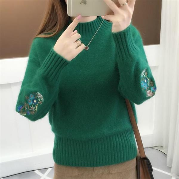 Ligne™ | Pull cachemire brodé