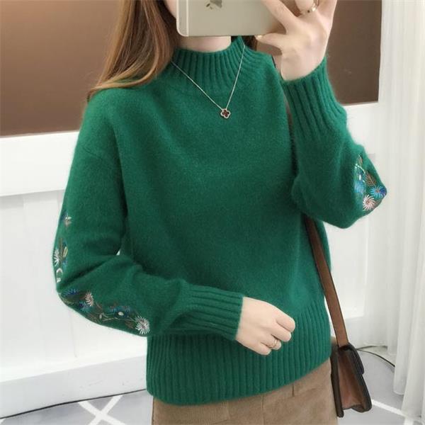 Ligne™ | Pull cachemire brodé