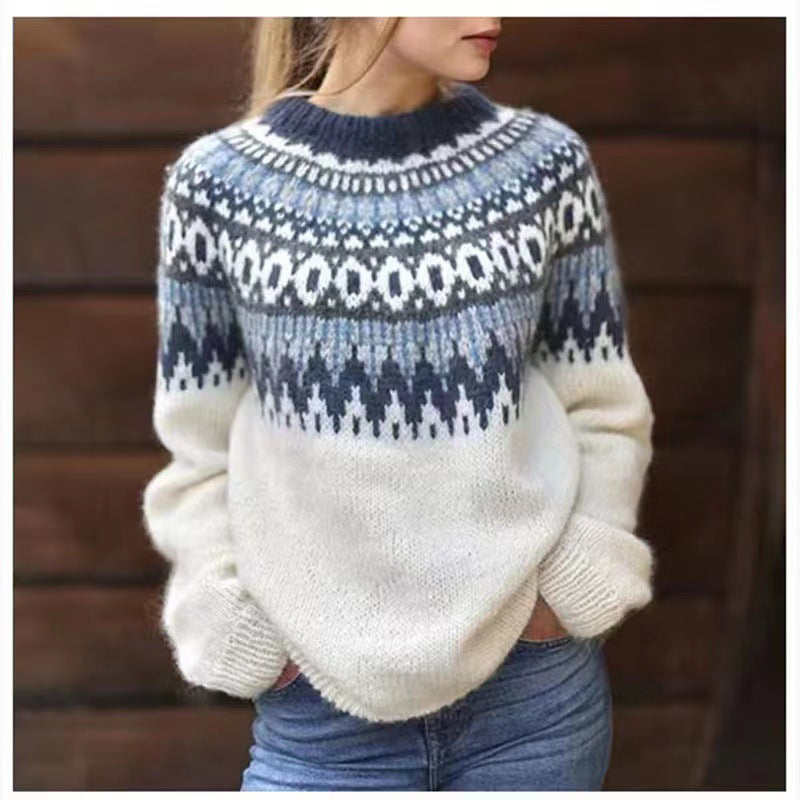 Ligne™ | Pull à motif islandais