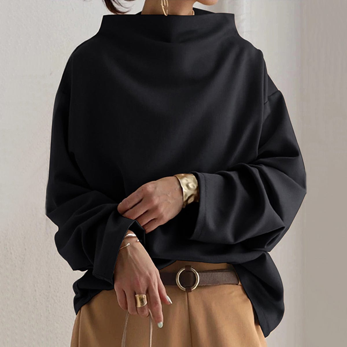 Ligne™ | Pull chic à col montant