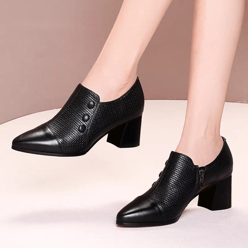 Ligne™ | Mocassins en cuir pointus