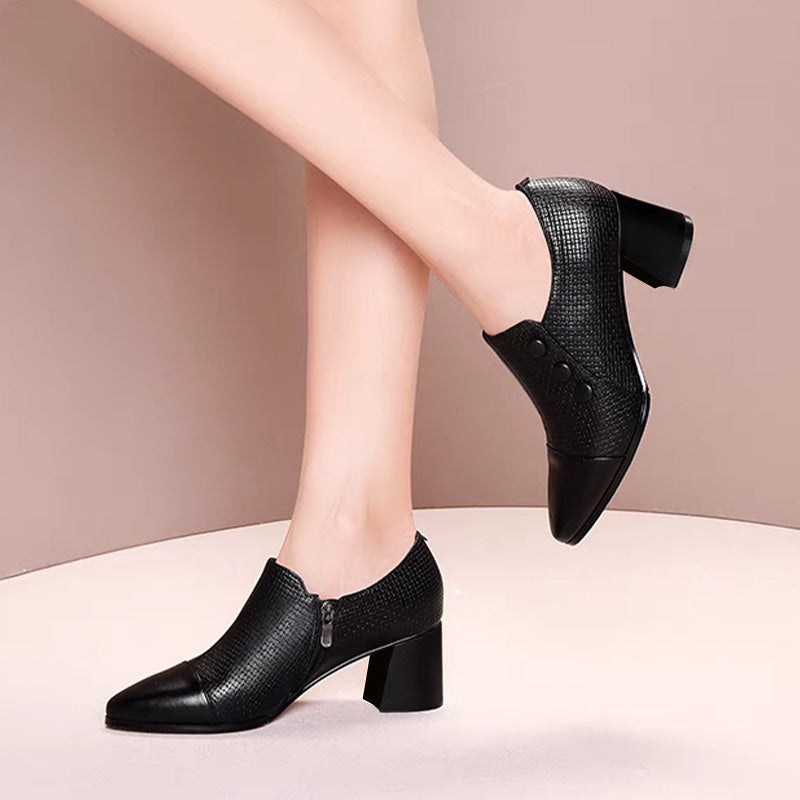 Ligne™ | Mocassins en cuir pointus