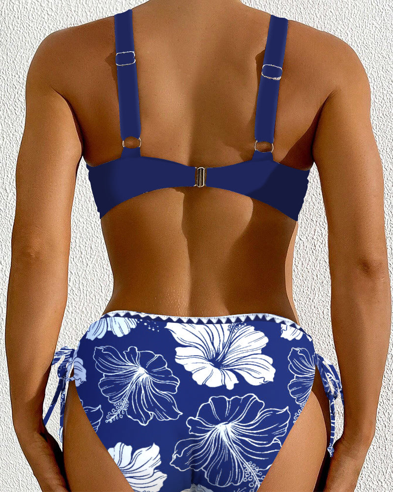 Bikini Soutien-Gorge Deux-Pièces Imprimé Maillot De Bain
