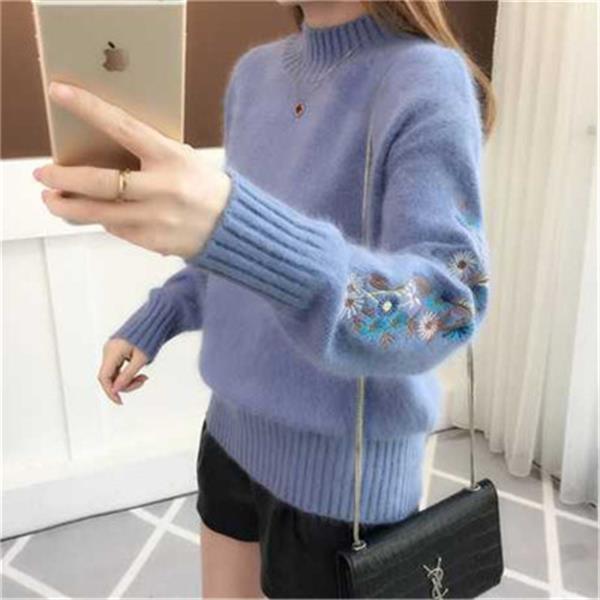 Ligne™ | Pull cachemire brodé