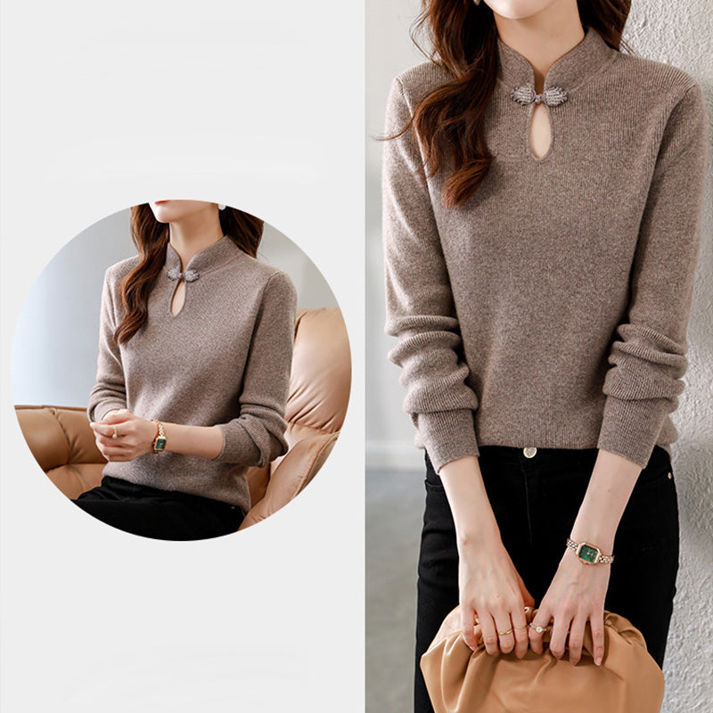 Ligne™ | Pull col cheongsam