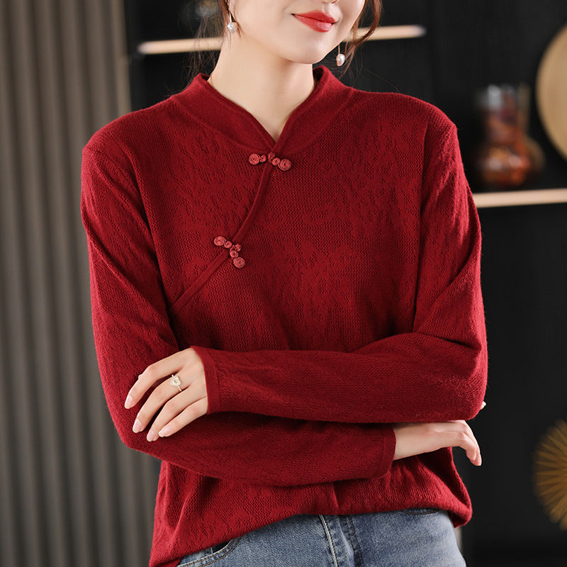 Ligne™ | Pull Cheongsam femme