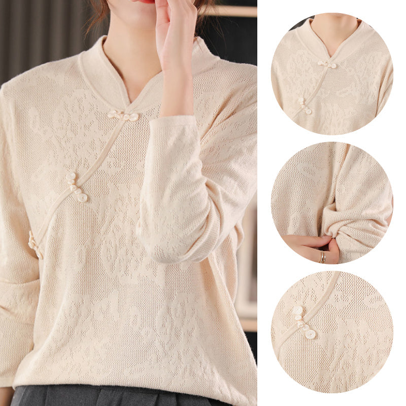 Ligne™ | Pull Cheongsam femme