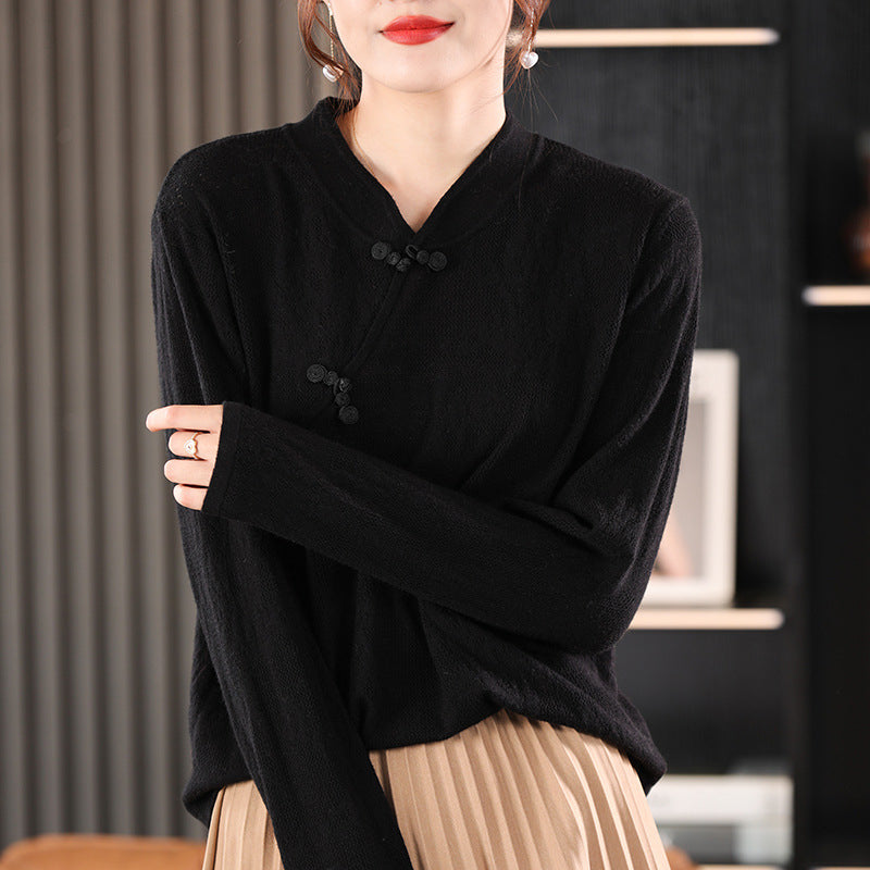 Ligne™ | Pull Cheongsam femme