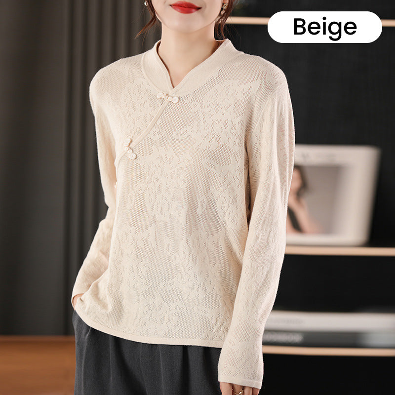Ligne™ | Pull Cheongsam femme