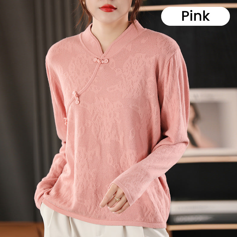 Ligne™ | Pull Cheongsam femme
