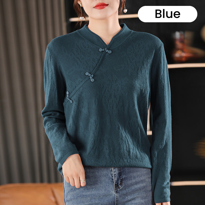 Ligne™ | Pull Cheongsam femme