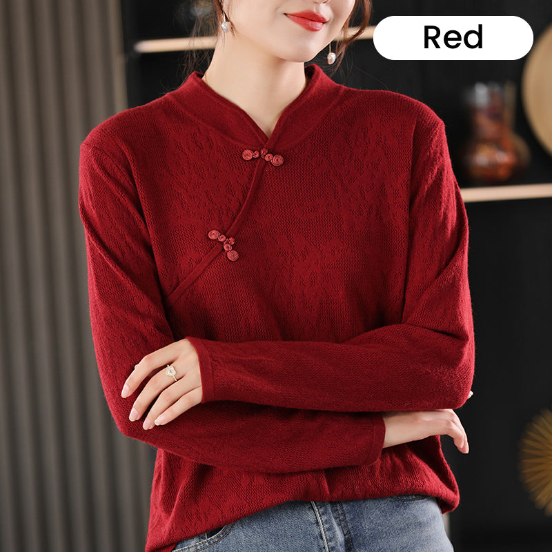 Ligne™ | Pull Cheongsam femme