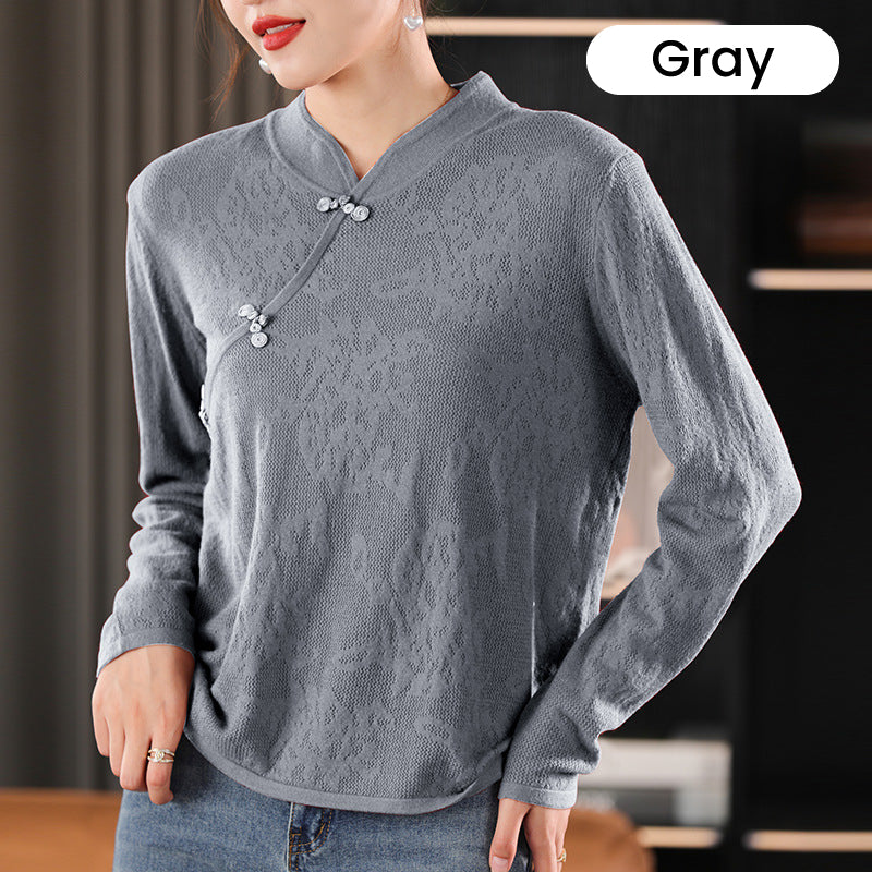 Ligne™ | Pull Cheongsam femme