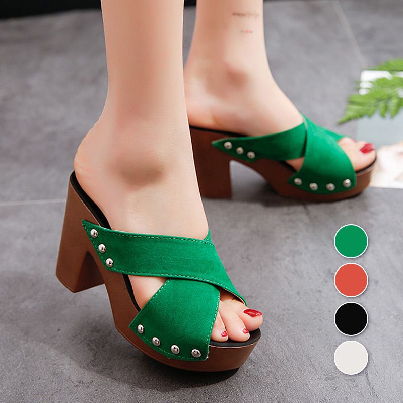 Ligne™ | Mules plateforme chunky