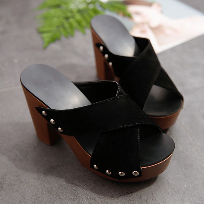 Ligne™ | Mules plateforme chunky