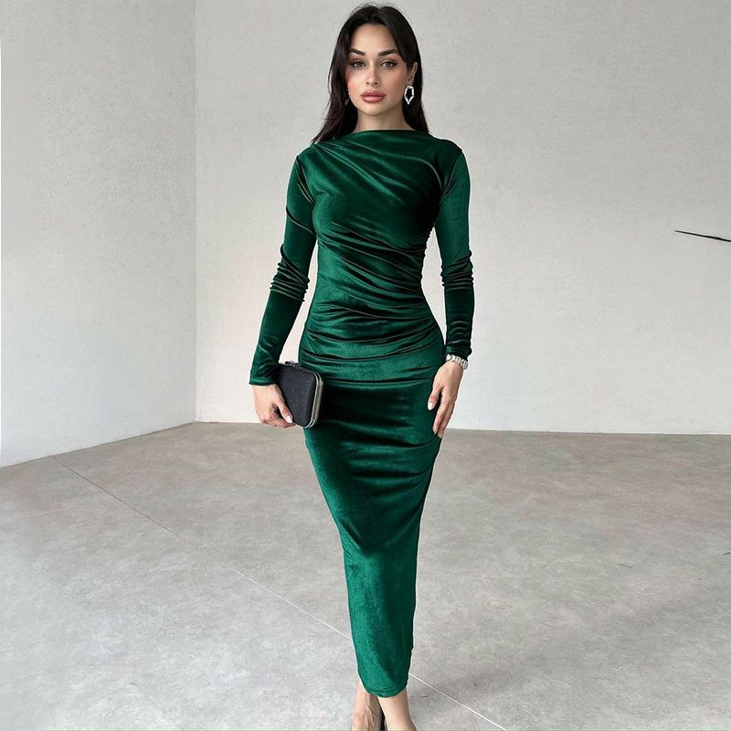 Ligne™ | Robe Slim à Manches Longues