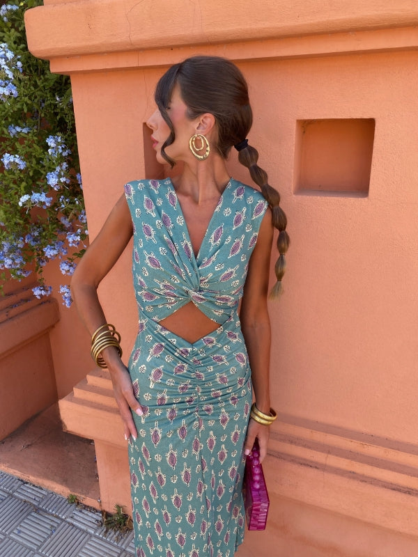 Jasune™ | Robe Élégante Verte